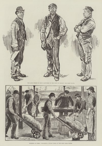 Londense Dokstaking van 1889 door William Douglas Almond